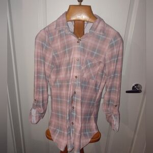 Bundle Of Three , Size Medium, Plaid Button Down Shirts